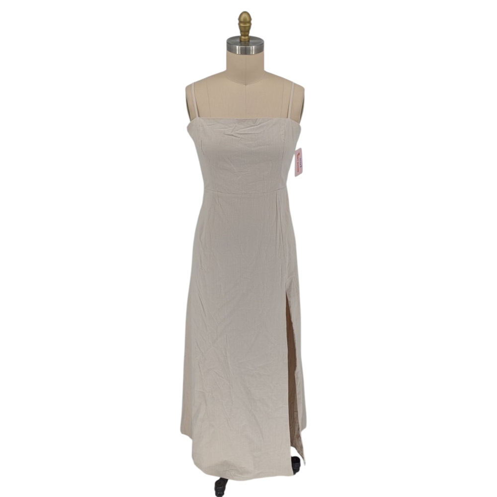 Showpo Cream Midi Dress